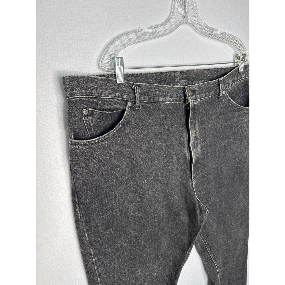 1990s Lee Black Denim Jeans USA Made 42x29 Vintage - Picture 5 of 11